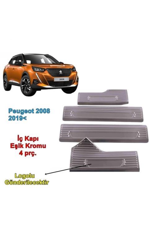 Peugeot 2008 Iç Kapı Eşiği Nikelajı 2019 Sonrası 4 Prç P.Çelik