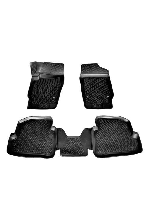 Skoda Fabia 3D Paspas Havuzlu Hb 2014 - 2020 Arası Siyah 4 Parça Set