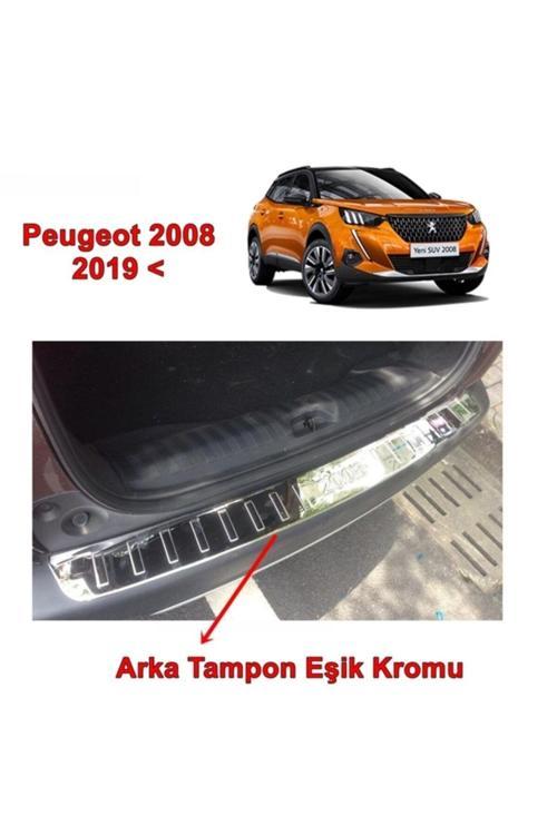 Peugeot 2008 Arka Tampon Eşik Nikelajı 2019 Sonrası 1 Prç P.Çelik