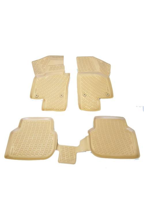 Vw Jetta 3D Paspas Havuzlu 2011 - 2015 Arası Bej 4 Parça Set