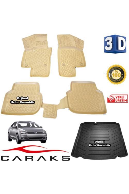 Jetta Bej 3D Havuzlu Paspas+Bagaj Havuz Cepsiz 2011-2015 Arası Marka