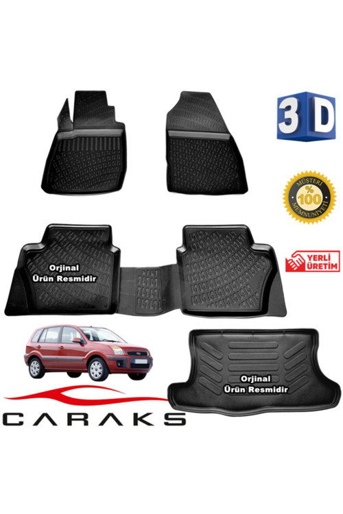 Ford Fusion 3D Havuzlu Paspas + 3D Bagaj Havuzu 2002-2012 Arası Marka