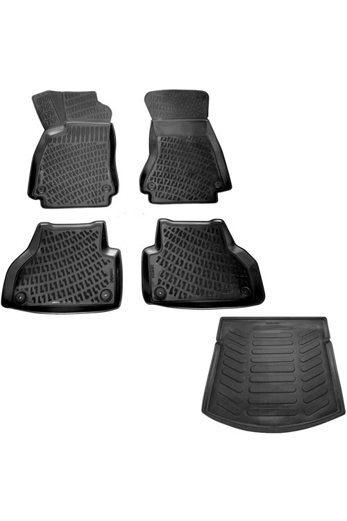 Audi A4 3D Havuzlu Paspas + 3D Bagaj Havuzu 2015-2020 Arası Marka Otosanalmarket