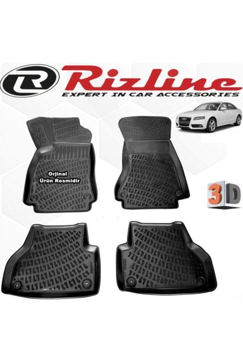 Audi A4 3D Paspas Havuzlu Sedan B8 2008 - 2015 Arası Siyah 4 Lü Set