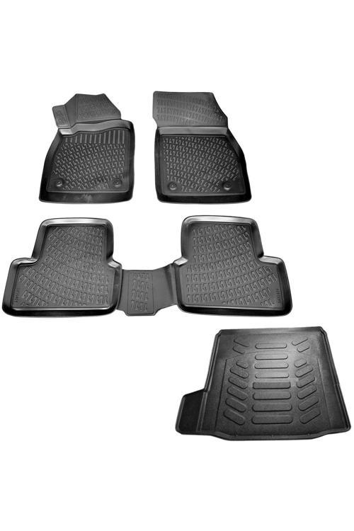 Chevrolet Cruze Sedan 3D Havuzlu Paspas + 3D Bagaj Havuzu 2009 Sonrası