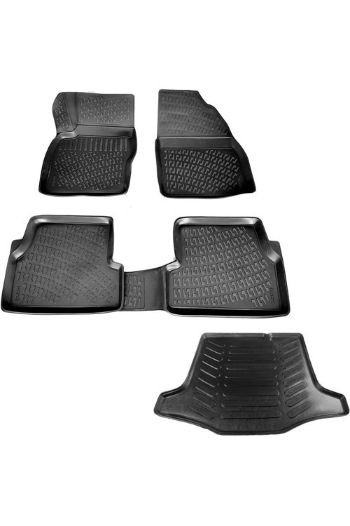 Ford Focus 2 Sedan 3D Havuzlu Paspas Ve 3D Bagaj Havuzu 2005-2011 Arası