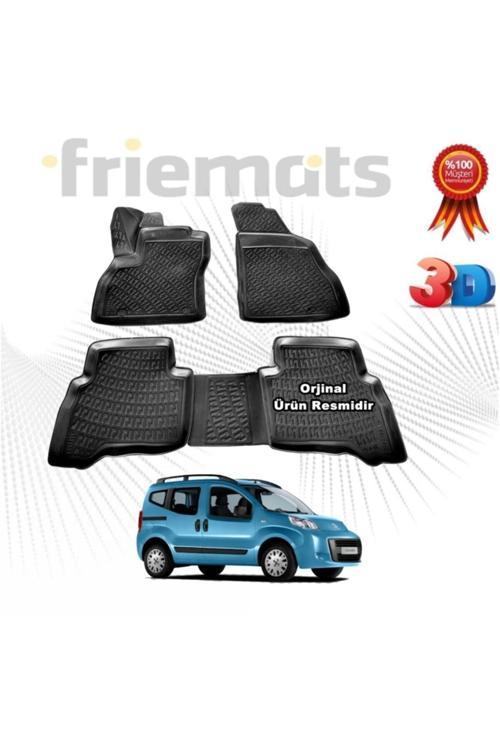 Citroen Nemo 3D Havuzlu Paspas 2008-2020 Arası Siyah 4 Parça