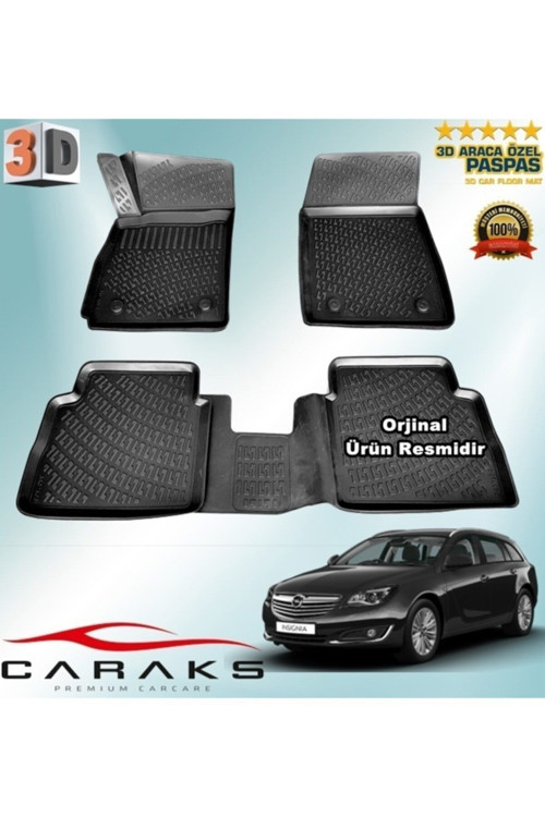 Opel Insignia 3D Paspas Havuzlu Stw 2008 - 2016 Arası Siyah 4 Prç.