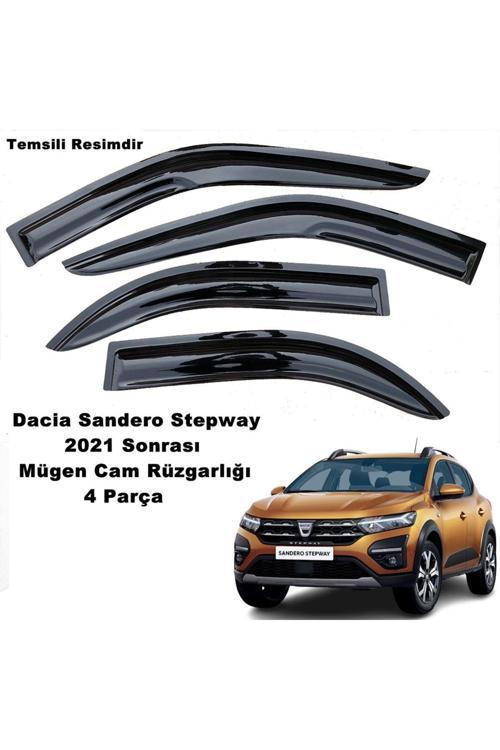 Dacia Sandero Stepway Mügen Cam Rüzgarlığı 2021 Sonrası Kasalar 4 Lü Set Cam Rüzgarlığı