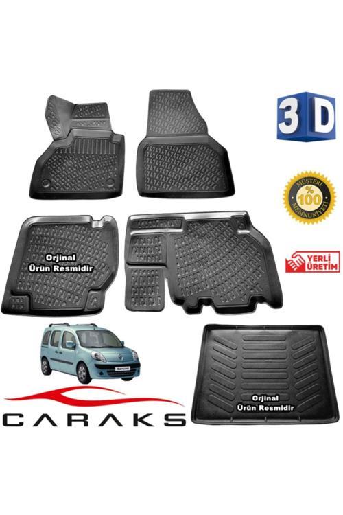 Renault Kangoo 3D Havuzlu Paspas+Bagaj Havuzu 2008-2014 Arası Marka