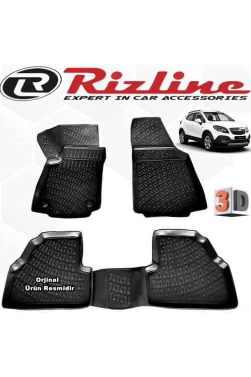 Opel Mokka 3D Paspas Havuzlu 2012 - 2016 Arası 4 Parça Siyah Set