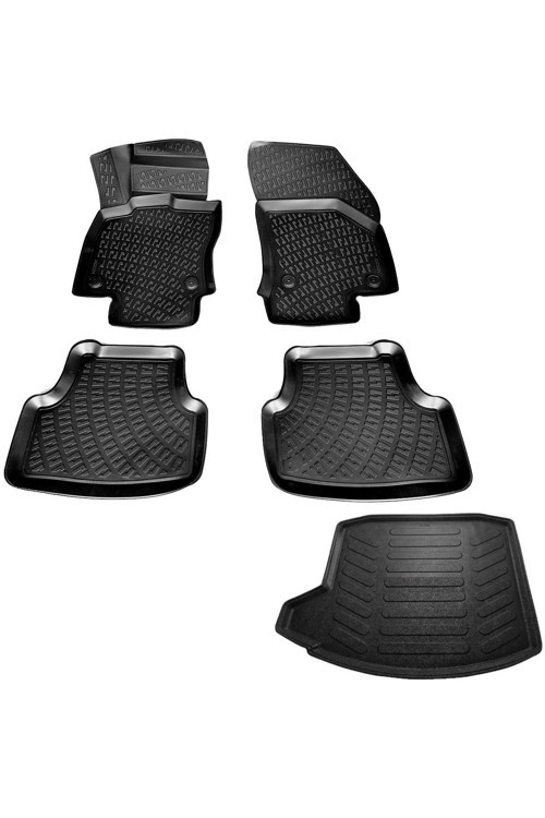 Audi A3 Sedan 3D Havuzlu Paspas Ve 3D Bagaj Havuzu 2013-2019 Arası