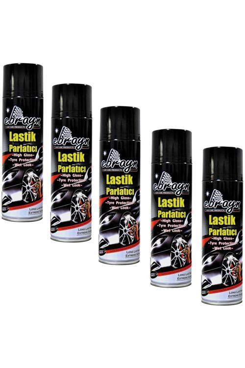 Premium Lastik Parlatıcı Tampon Parlatıcı Koruyucu Ebrayn Aerosol Sprey 500 Ml Kaliteli 5 Adet