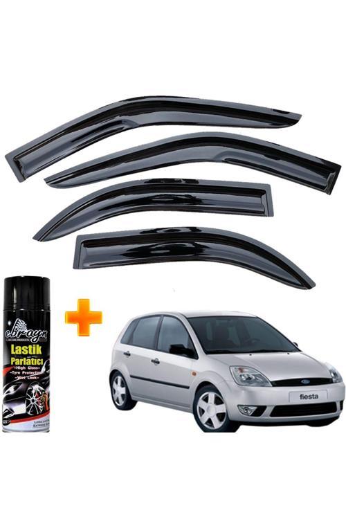 Fiesta Mügen Cam Rüzgarlığı 2002 - 2008 Arası 4 Lü Takım +500Ml Lastik Parlatıcı