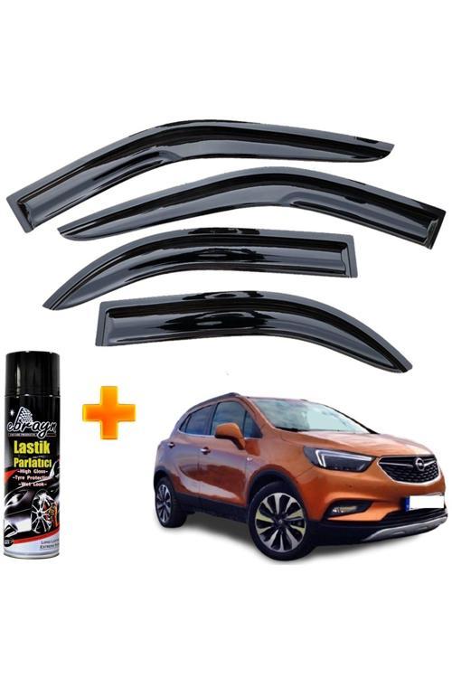 Opel Mokka X Mügen Cam Rüzgarlığı 2015-2020 Arası 4 Lü Takım +500Ml Lastik Parlatıcı