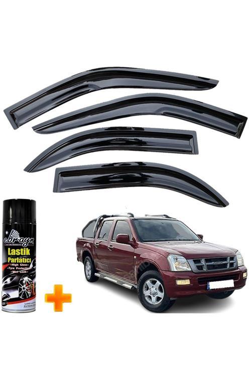 Isuzu D-Max Mügen Cam Rüzgarlığı 2004-2012 Arası 4 Lü Takım +500Ml Lastik Parlatıcı