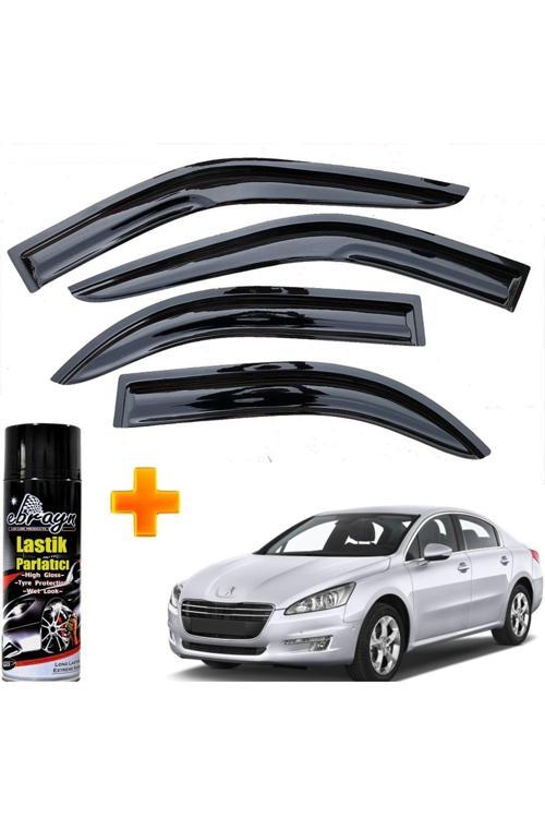 Peugeot 508 Mügen Cam Rüzgarlığı Sedan 2010-2018 Arası 4 Lü Takım +500Ml Lastik Parlatıcı