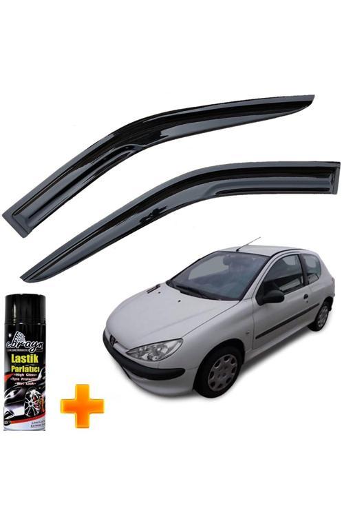 Peugeot 206 Van Mügen Cam Rüzgarlığı Tek Kapı Kasalar 2 Li Takım +500Ml Lastik Parlatıcı