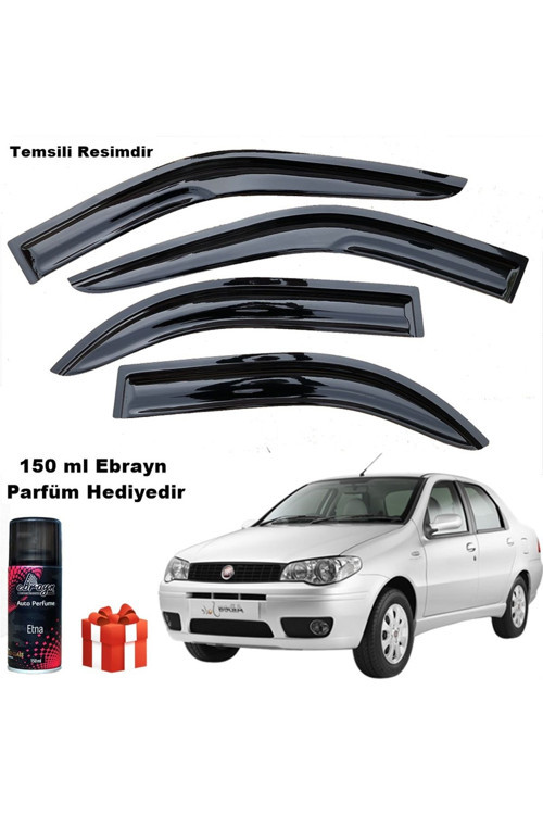 Fiat Albea Mügen Cam Rüzgarlığı 2002-2012 Arası Tüm Kasalar 4 Lü Takım Koku Hediyeli