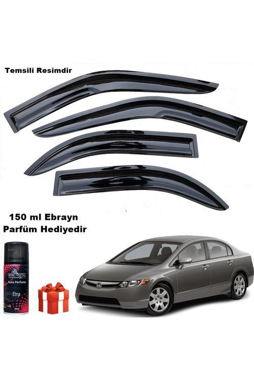 Honda Civic Mügen Cam Rüzgarlığı 2007 - 2012 Arası 4 Lü Takım Koku Hediyeli