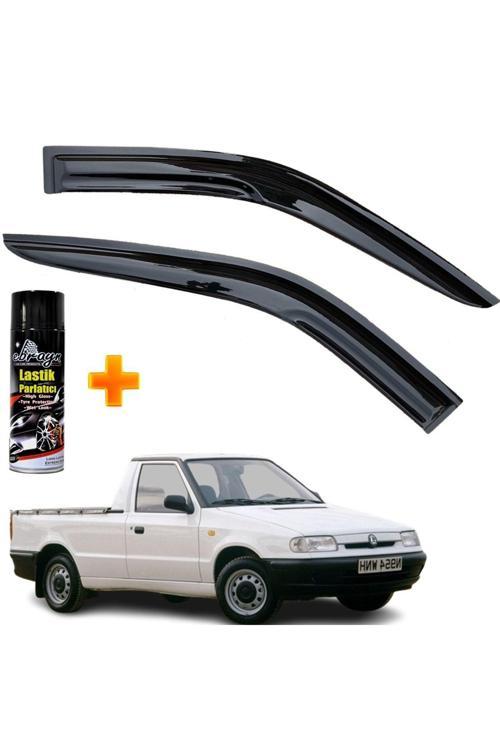 Skoda Felicia Pickup Uyumlu Mügen Cam Rüzgarlığı 2 Li Takım +500Ml Lastik Parlatıcı