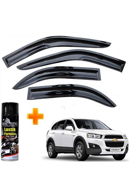 Chevrolet Captiva Uyumlu Mügen Cam Rüzgarlığı 2007-2015 Arası 4 Lü Takım +500Ml Lastik Parlatıcı