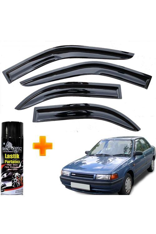 Mazda 323 Mügen Cam Rüzgarlığı Sedan 1990-1997 Arası 4 Lü Takım +500Ml Lastik Parlatıcı
