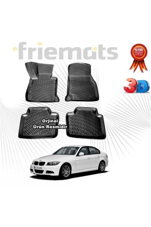 Bmw E90 3D Havuzlu Paspas 2005-2013 Arası Siyah 4 Parça - Friemats