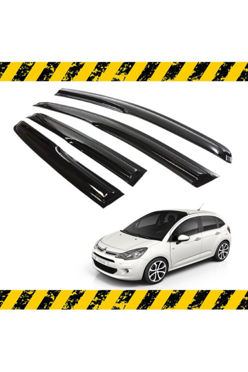 Citroen C3 Mügen Cam Rüzgarlığı Hb 2009 - 2016 Arası 4 Lü Set