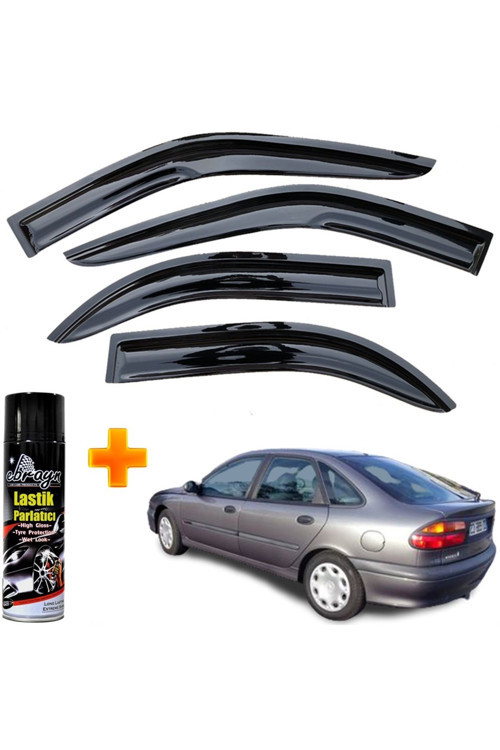 Renault Laguna 1 Mügen Cam Rüzgarlığı 1994-2002 Arası 4 Lü Takım +500Ml Lastik Parlatıcı
