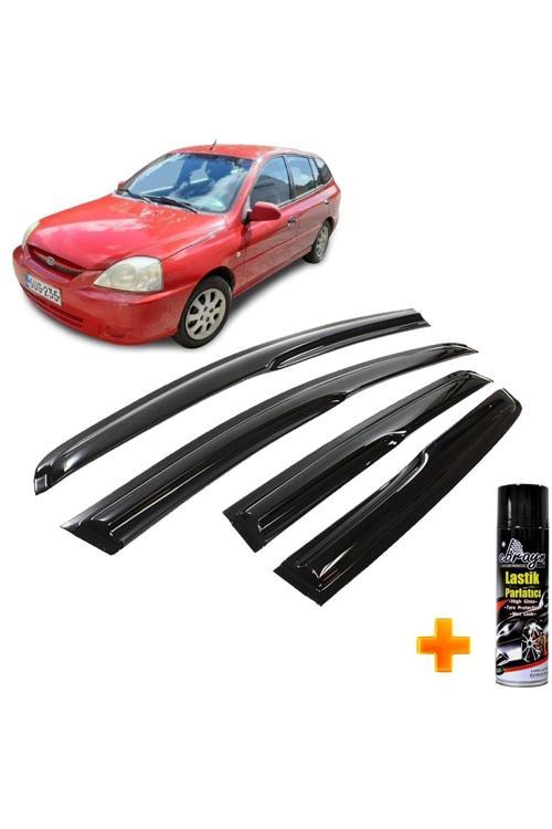 Kia Rio Stw Mügen Cam Rüzgarlığı 2003-2005 Arası 4 Lü Takım +500Ml Lastik Parlatıcı