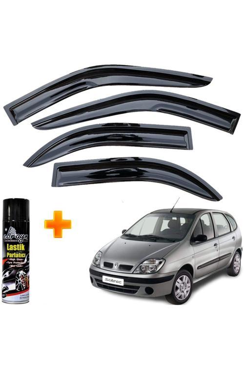 Renault Scenic 1 Mügen Cam Rüzgarlığı 1998-2004 Arası 4 Lü Takım +500Ml Lastik Parlatıcı