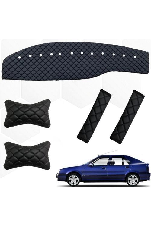 Renault 19 Uyumlu Europa Göğüs Halısı + Kemer Konforu + Boyunluk Siyah