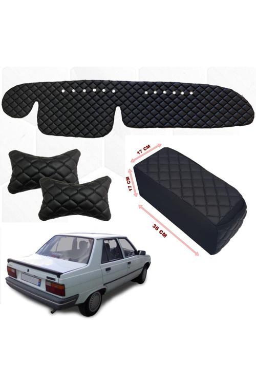 Renault 9 Spring Kolçak + Boyunluk + Göğüs Halısı Siyah