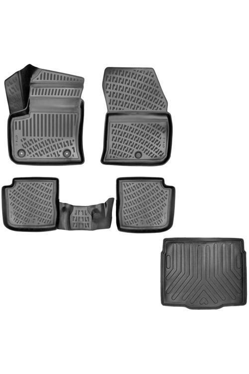 Citroen C4 3D Havuzlu Paspas (Elektrikli Araç) + 3D Bagaj Havuzu Alt Kısım 2023 Sonrası - Friemats