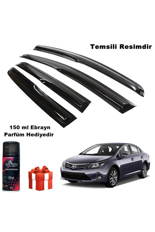 Toyota Avensis Mügen Cam Rüzgarlığı 2009-2015 Arası 4 Lü Takım Koku Hediyeli