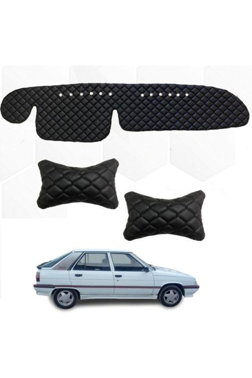 Renault 11 Rainbow Boyunluk + Göğüs Halısı Siyah