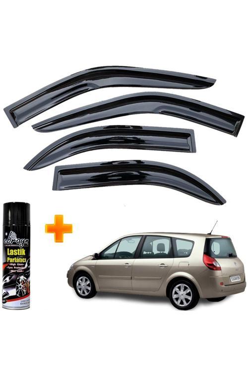 Renault Scenic 3 Mügen Cam Rüzgarlığı 2009 Sonrası 4 Lü Takım +500Ml Lastik Parlatıcı