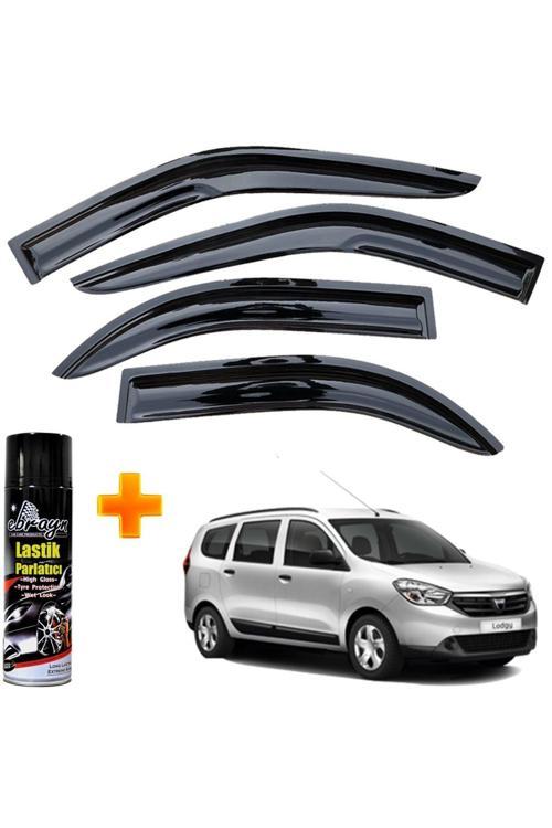 Dacia Lodgy Mügen Cam Rüzgarlığı 2013-2019 Arası 4 Lü Takım +500Ml Lastik Parlatıcı