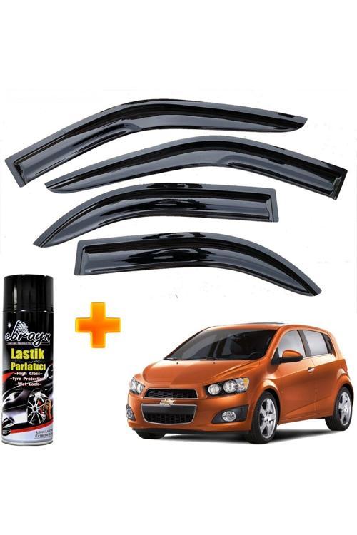 Chevrolet Aveo Mügen Cam Rüzgarlığı Hb 2012-2019 Arası 4 Lü Takım +500Ml Lastik Parlatıcı