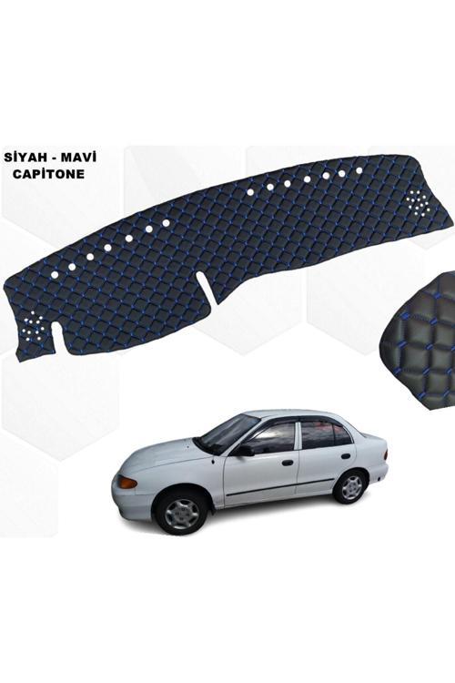 Hyundai Accent Uyumlu Göğüs Halısı 1995-2000 Arası Capitone Mavi
