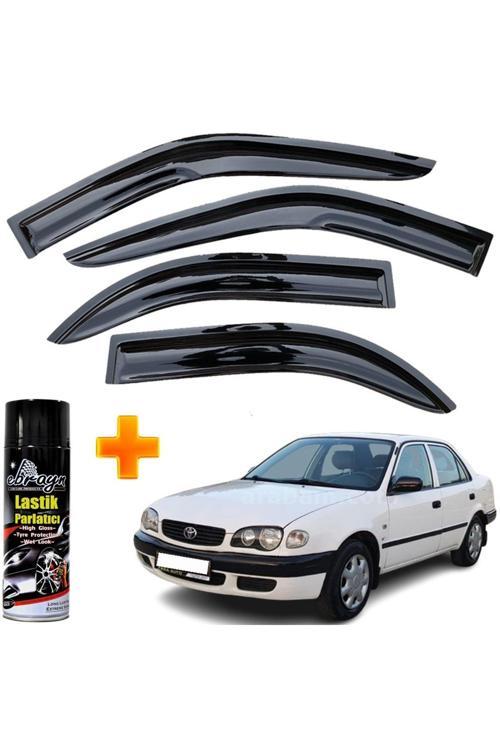 Toyota Corolla Mügen Cam Rüzgarlığı 1999-2001 Arası 4 Lü Takım +500Ml Lastik Parlatıcı