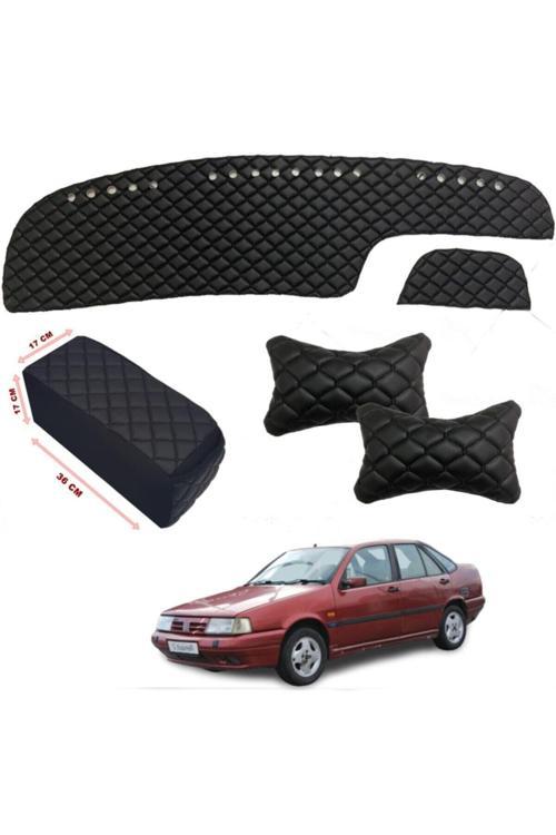 Fiat Tempra Kolçak + Boyunluk + Göğüs Halısı Siyah