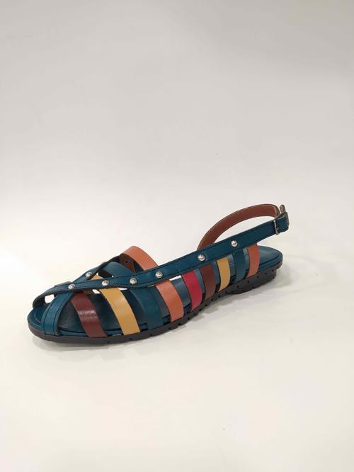 6203-1 İNCE TABAN DERİ RENKLİ  BODRUM SANDALET