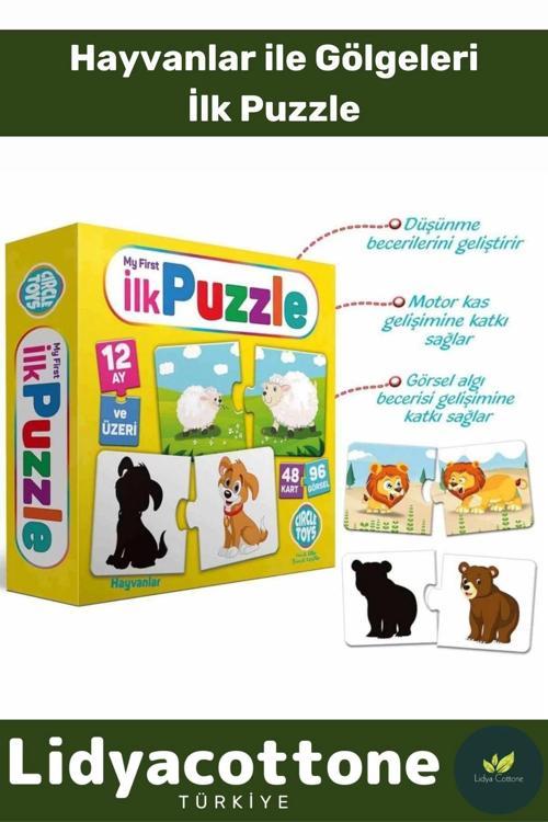 Premium Zeka Geliştirici Eğitici Eğlenceli Çocuk El Göz Koordinasyonu My First Puzzle 48 Parça