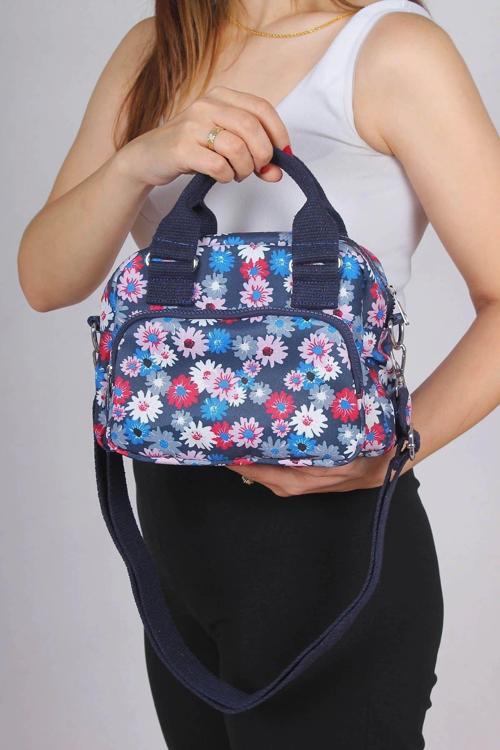 Kore Tarzı Crossbody, Desenli Kadın Omuz Çantası