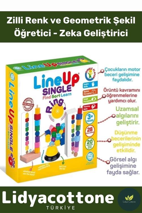 Premium Zeka Geliştirici Öğretici Lineup Single Ring Bul Sırala Ögren Tek Oyuncu Zilli Oyun