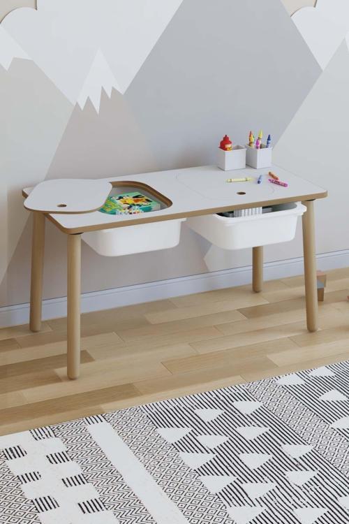 Montessori Çocuk Masası - Oyun Masası - Aktivite Masası - Çalışma Masası - Etkinlik Masası