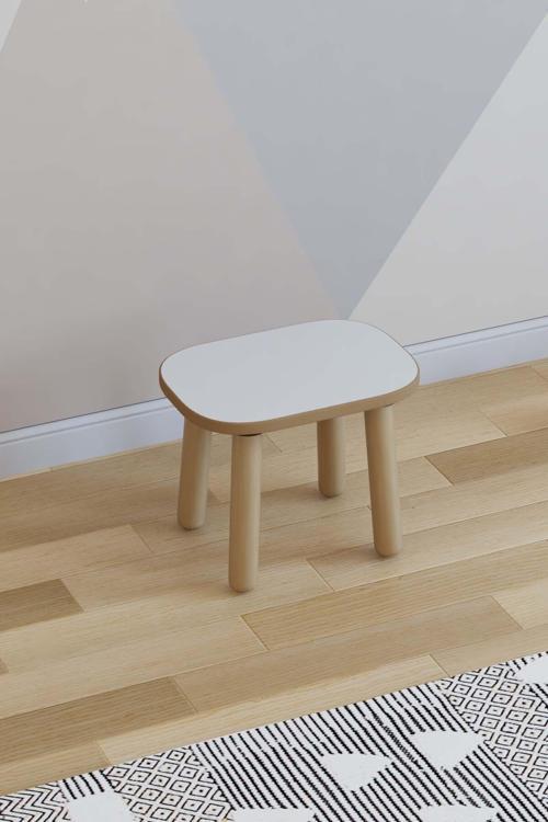 Çocuk Taburesi-Çocuk Oturağı-Ahşap Tabure-Montessori Tabure