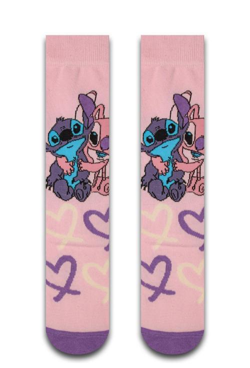 Stitch Kalpler Renkli Erkek Çorap